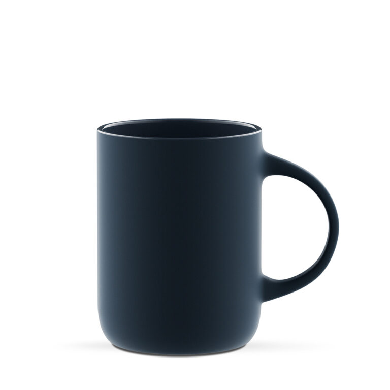 Bella 300 ml - cylindryczny kubek w kolorze granatowym mat