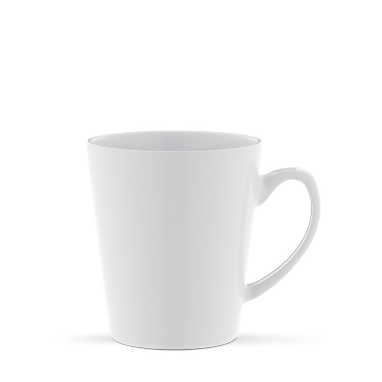 V-Shape 310 ml - Stożkowy kubek ceramiczny. biały