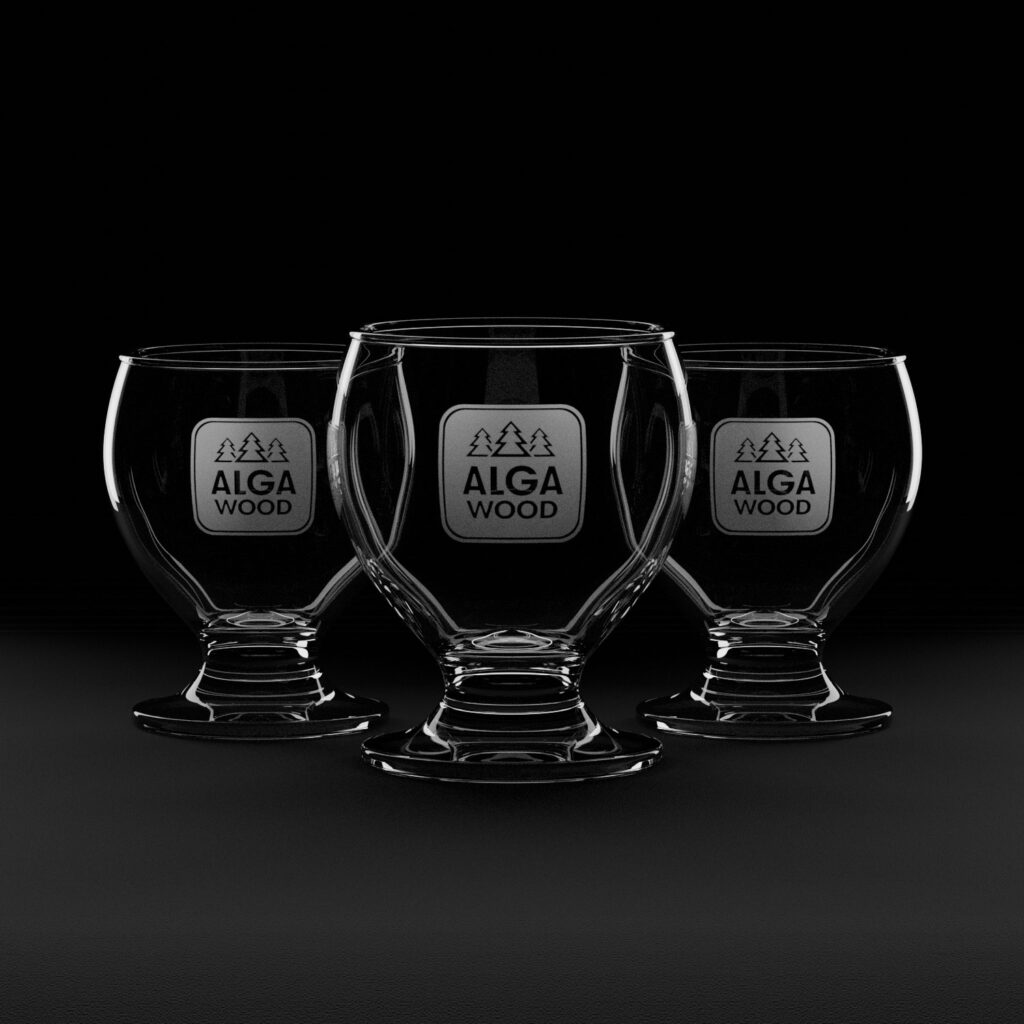 Alga Wood — Szklanki na nóżce